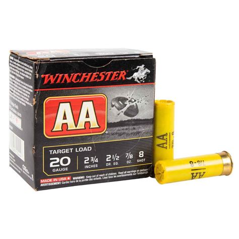 winchester aa ammo in metal box|winchester 20 gauge aa shells.